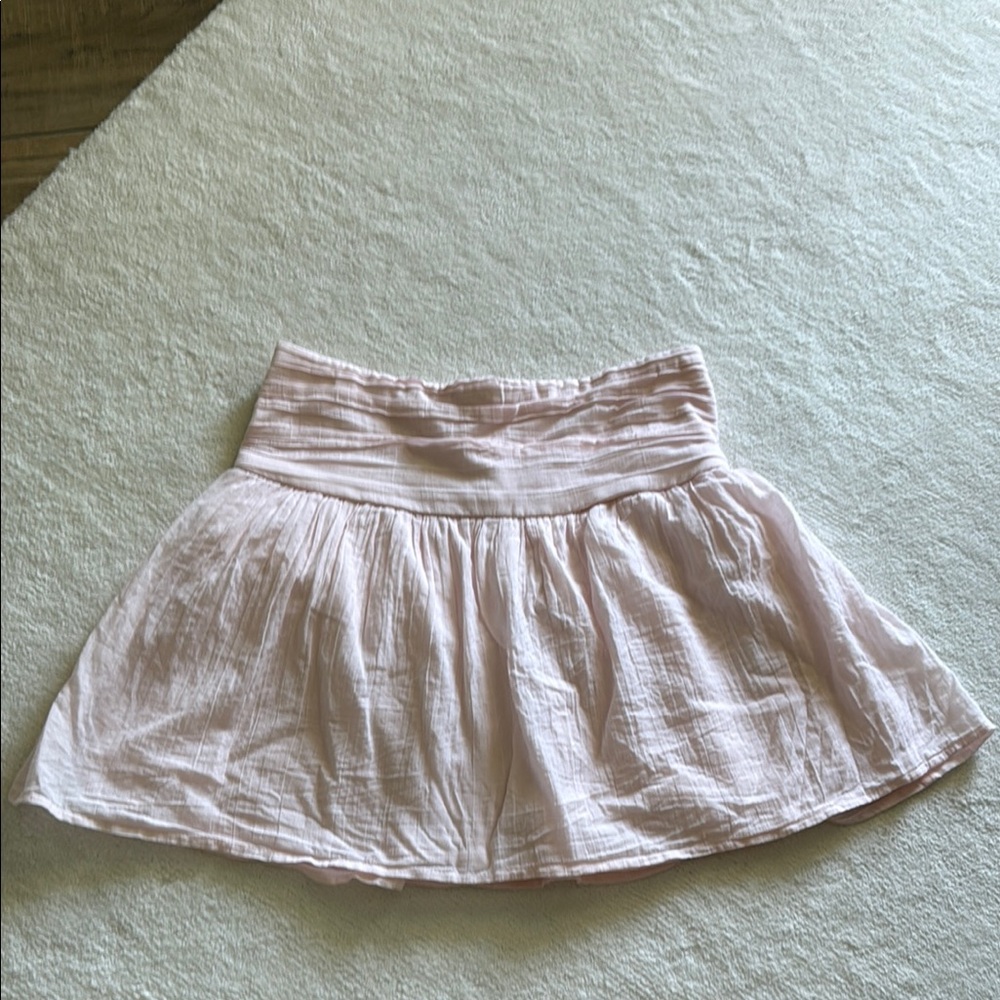 Abercrombie Kids Pink Smocked Skater Skirt